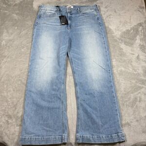 Paige Jeans Womens 34x27 Blue Leenah Ankle Seamed Sultry Vintage Inspired Denim